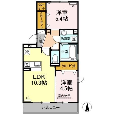 サンフラワー須屋（301） 間取り図画像