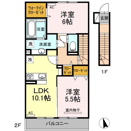 エミグラント（205） 間取り図画像