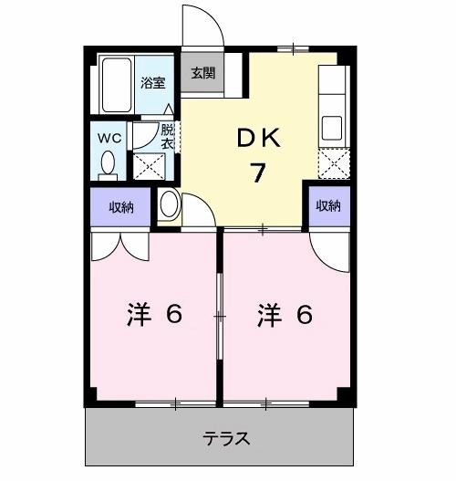コーポシャインⅡ（103） 間取り図画像