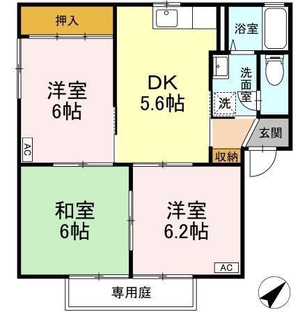 レーベンパレス　A棟（102） 間取り図画像