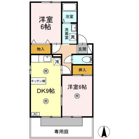 フォーシーズンヴィラジュリア　B棟（107） 間取り図画像