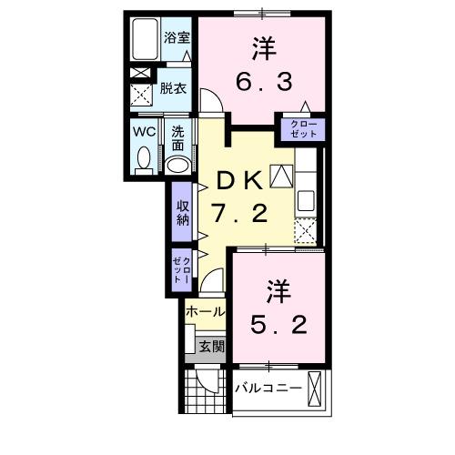マーベラスビューＤ（102） 間取り図画像