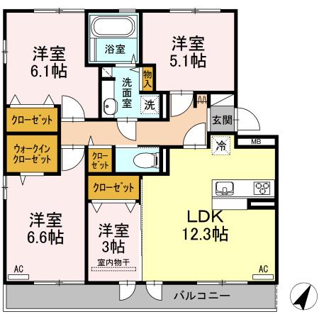 ラ・シャンス（202） 間取り図画像