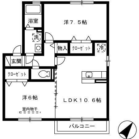 パークハイム　D棟（213） 間取り図画像