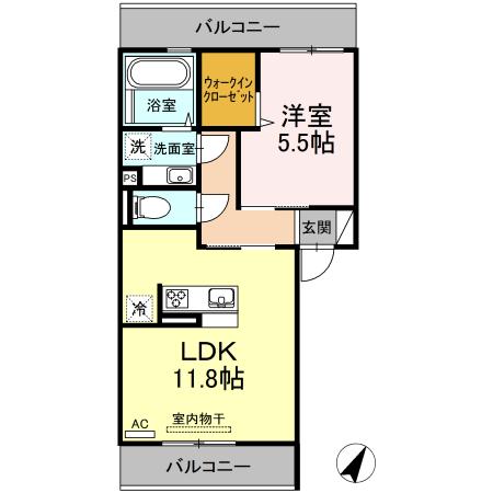 VISEO　AFFINO（ｳﾞｨｾｵ　ｱﾌｨｰﾉ）（303） 間取り図画像
