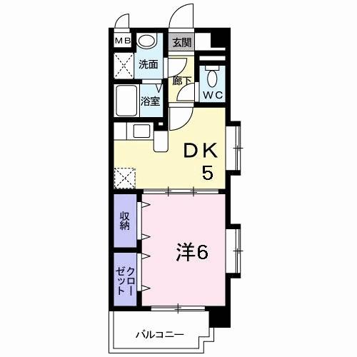 アニバーサリー（201） 間取り図画像