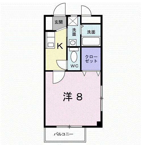 エクセレント花園（201） 間取り図画像