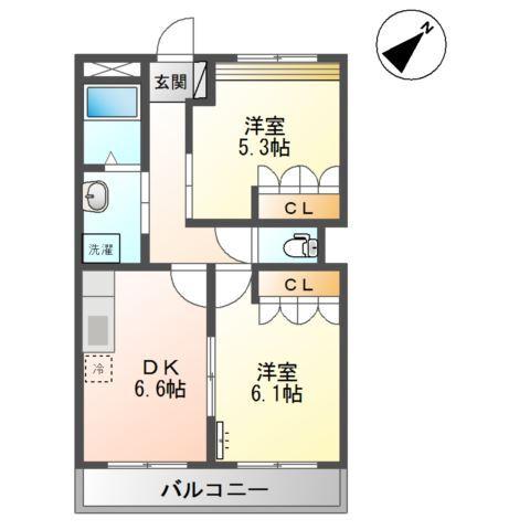 ヴァンベール・リバーツ 間取り図画像