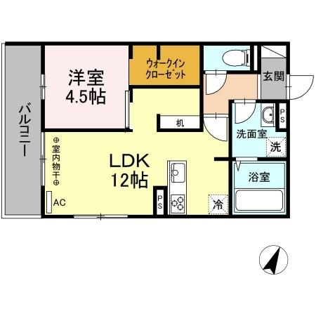 アルバルーチェ黒髪（301） 間取り図画像