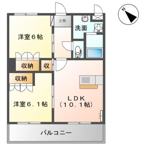 Ｇｅｎｔｌｙ麻生田 間取り図画像