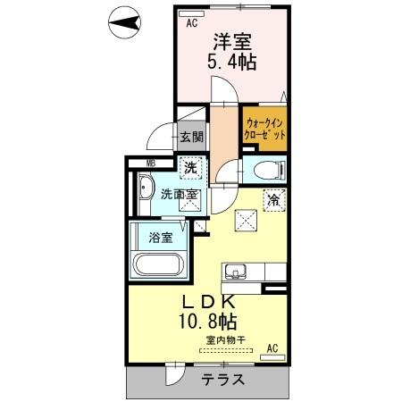 ルミエール長嶺（103） 間取り図画像