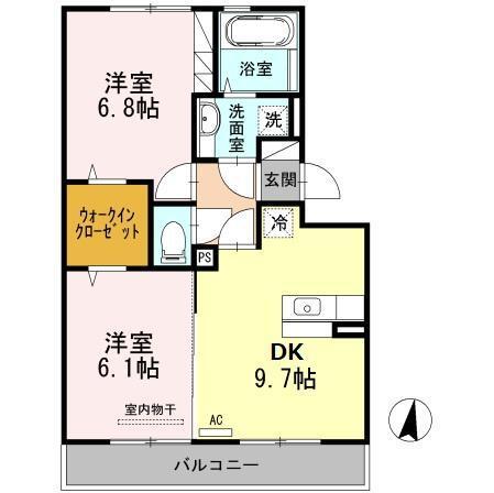 イーストハイム（303） 間取り図画像