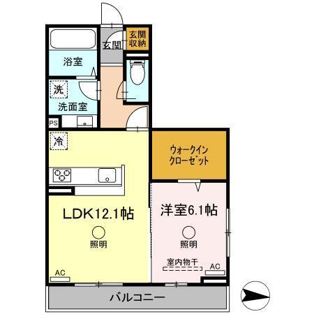 マーレ京町（201） 間取り図画像