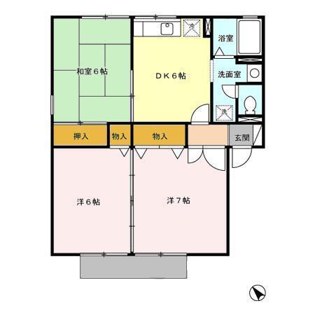 レジデンス'95　A棟（101） 間取り図画像