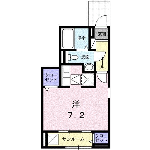 ラ・ペジーブル新大江（101） 間取り図画像