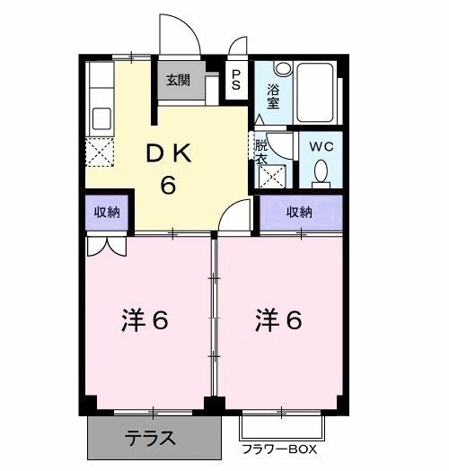 メゾン打越Ⅰ（102） 間取り図画像
