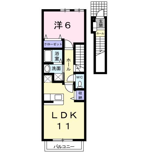 ウエスト・サンリット（202） 間取り図画像