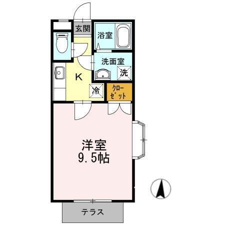 グリーンヒル（107） 間取り図画像
