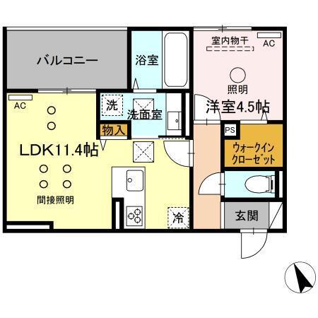 D-room新屋敷（102） 間取り図画像
