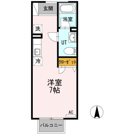 メロンハウス鶴羽田（210） 間取り図画像