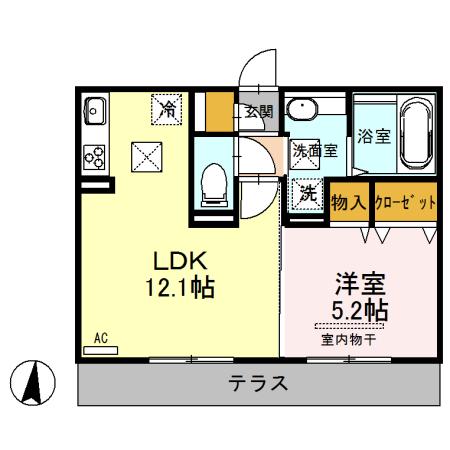 セキュレア須屋　I棟（102） 間取り図画像