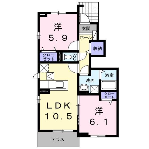 ローカルスタイルⅡ（101） 間取り図画像