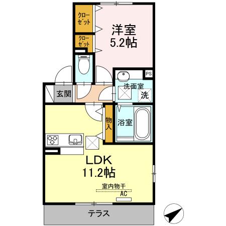 サクラハイム（101） 間取り図画像