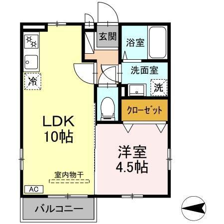 セジュールサティ（203） 間取り図画像