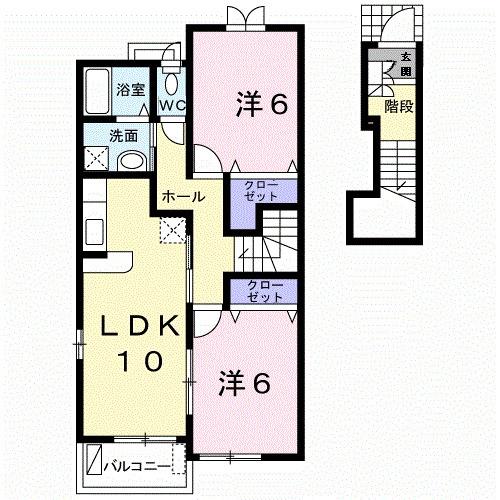 エスポワール武蔵ヶ丘北（205） 間取り図画像