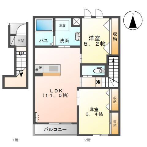 ａｌｅｇｒｉａ　Ⅱ 間取り図画像