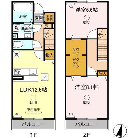 ブロリー（105） 間取り図画像
