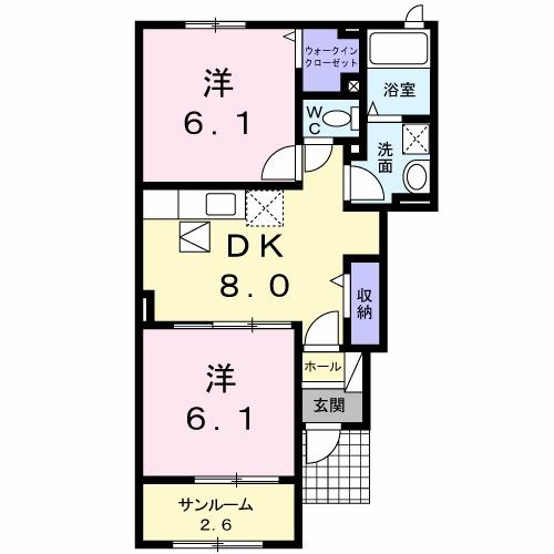 エスポワール　Ⅱ（102） 間取り図画像