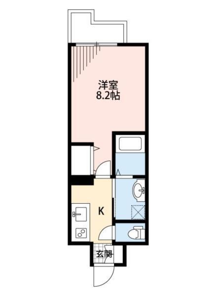熊本市中央区新町マンション 間取り図画像