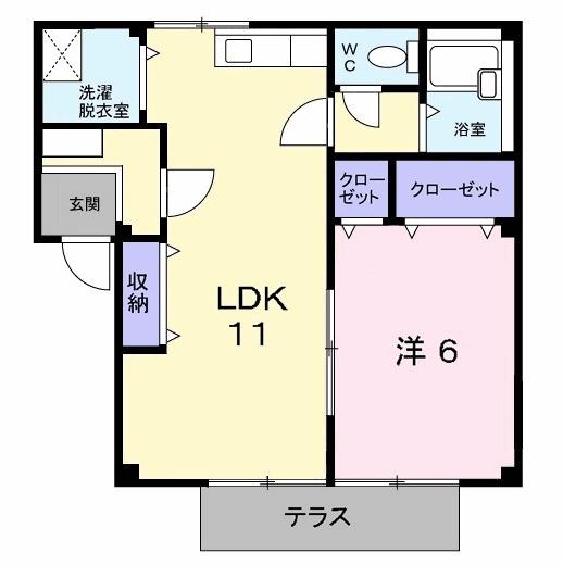 メロディハイツ（102） 間取り図画像