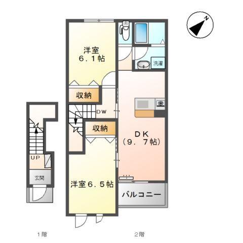 ＤｉｍｏａＨｏｕｓｅ．Ｋ 間取り図画像