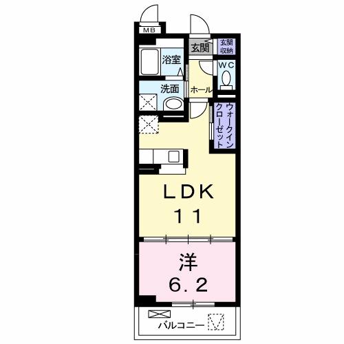 ドリーム　カミングⅠ（102） 間取り図画像
