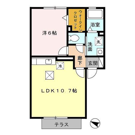 ボンヌ・シャンス（103） 間取り図画像