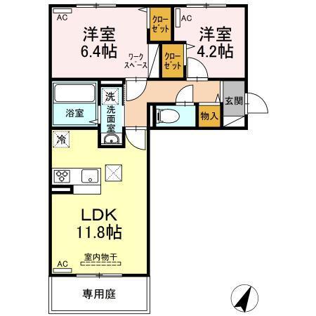 D´プレイス　みずき台（103） 間取り図画像