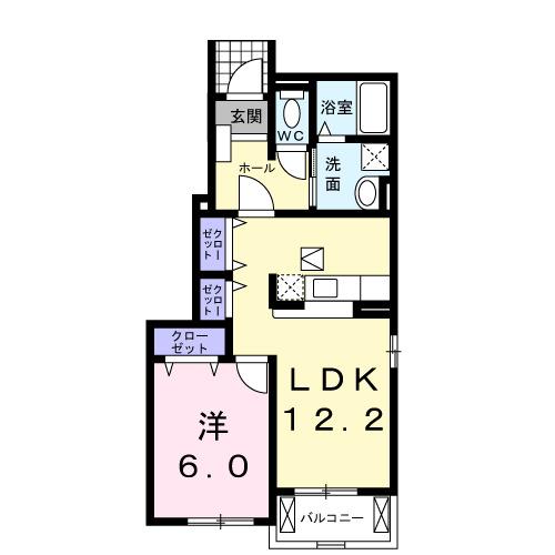 ラフレシールⅢ（101） 間取り図画像