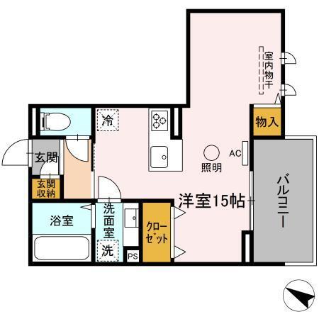ラ・メゾン　アン（202） 間取り図画像
