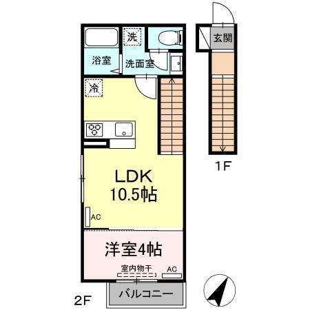 ハレ　カイマナ（201） 間取り図画像