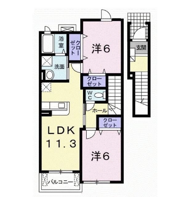 Ｌｉｂｒａ　ｈｏｕｓｅ　Ⅲ（202） 間取り図画像