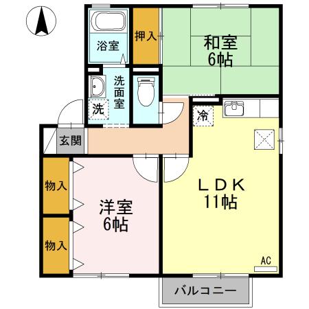 メゾンハイツ（101） 間取り図画像