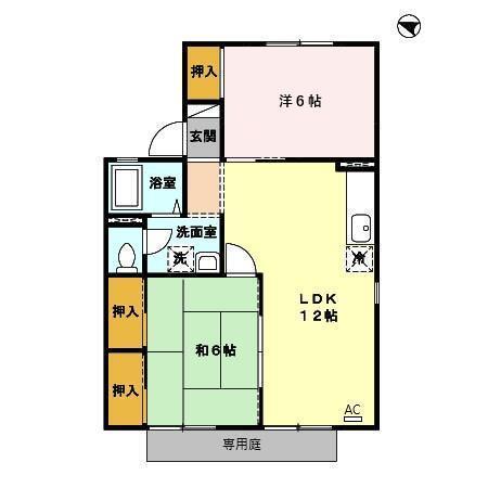 エスボワール　B棟（103） 間取り図画像