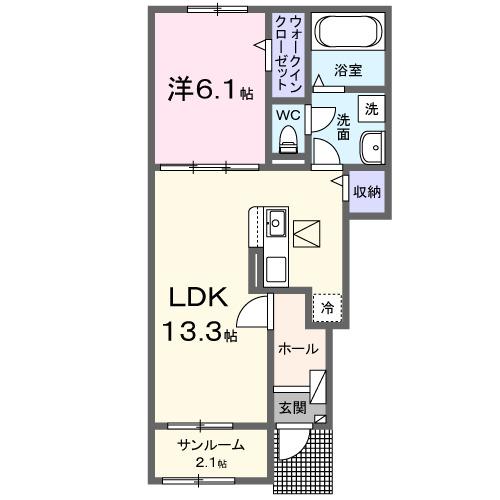 エヴァンジェル・Ⅰ（102） 間取り図画像