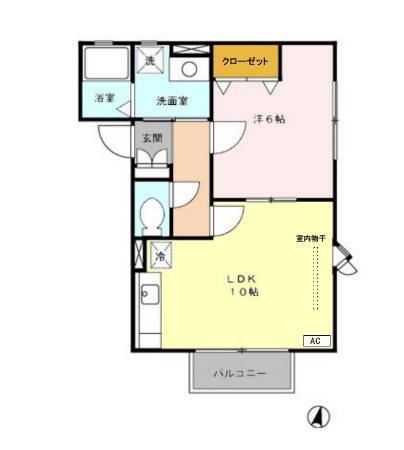 ソレイユハイツ（202） 間取り図画像