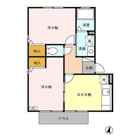 プレミール乙姫（102） 間取り図画像