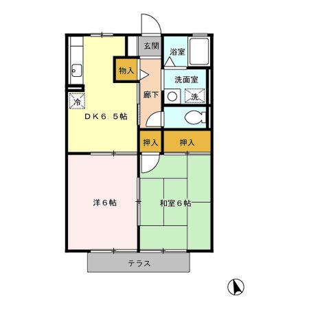 セジュールウィル（101） 間取り図画像