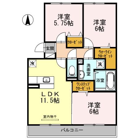 ぷらたなすⅢ（303） 間取り図画像