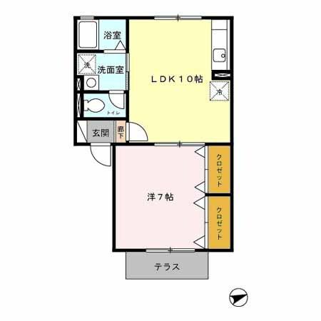 カメリアⅢ（102） 間取り図画像